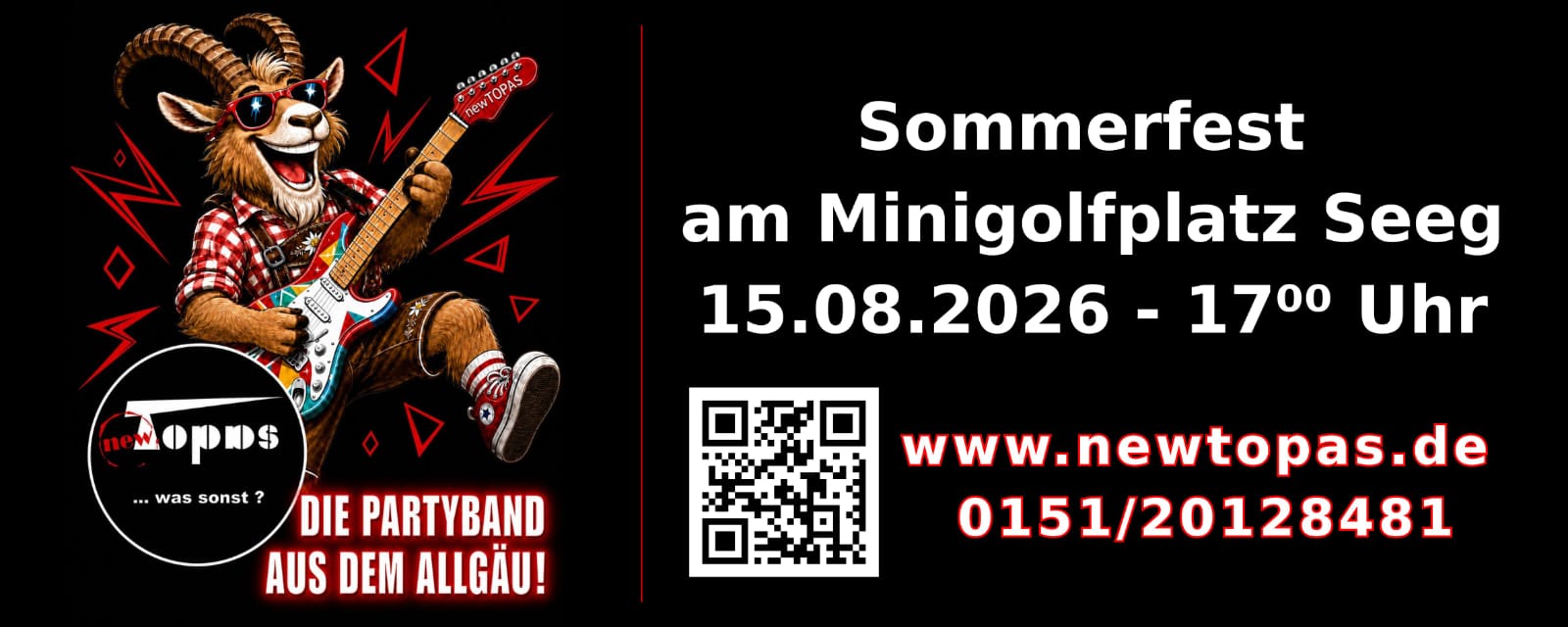 Sommerfest am Minigolfplatz Seeg – 15. August 2026